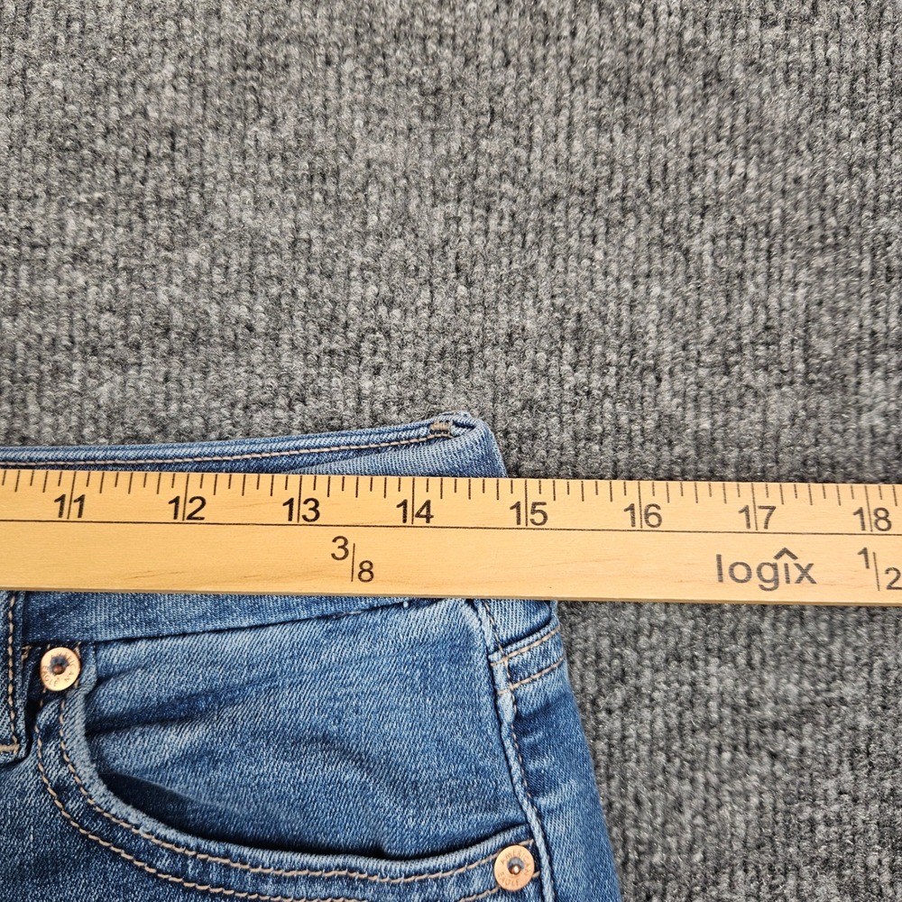 American Eagle Curvy Super High Rise Flare Jeans Women's 10 SHORT Stretch - Picture 4 of 11